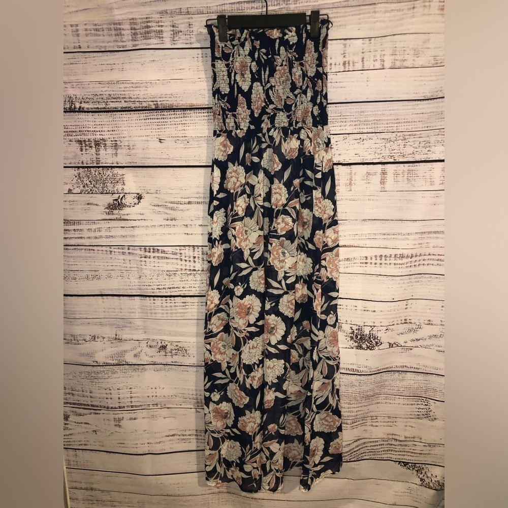 VENUS Blue Pleated Maxi Slip Top size XS NWOT